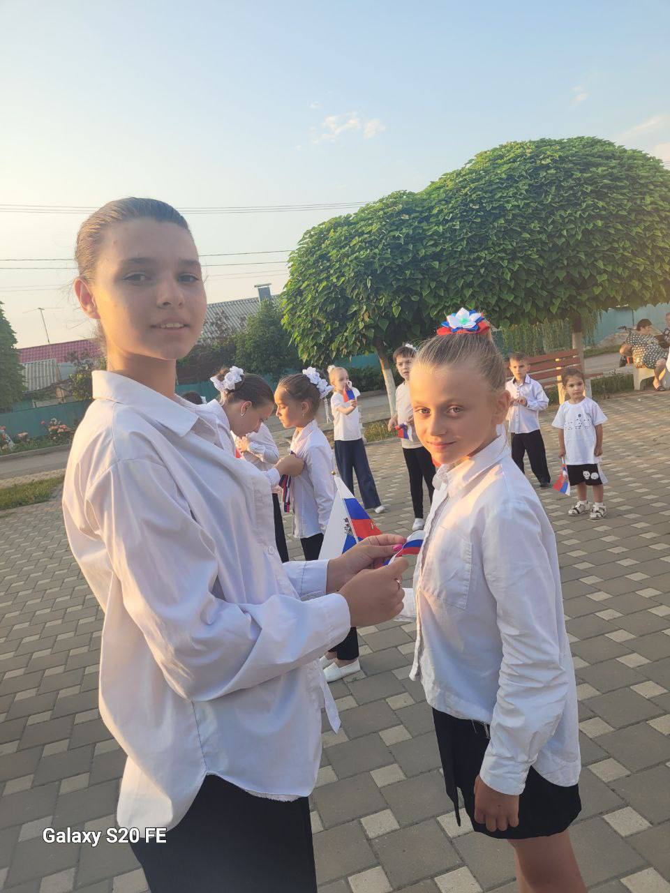 В хуторе Ленина прошла акция «Российская ленточка»